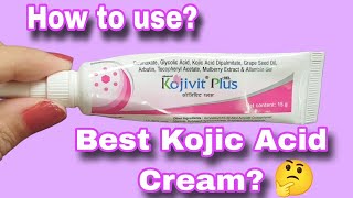 kojivit plus cream  How to use [upl. by Malim]