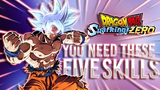 Five Offensive Skills You NEED in Dragonball SPARKING ZERO [upl. by Airolg381]