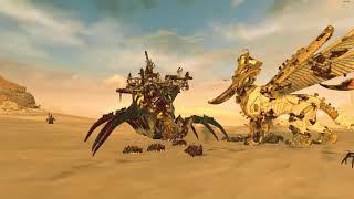 The Sphinx of Usekph VS The Arachnarok Spider  Tomb Kings  Total War Warhammer 2 [upl. by Imoin112]