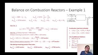 Mass balance in English  51  Combustion example 1 [upl. by Penny]