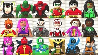 All Character Case File Locations in LEGO DC SuperVillains [upl. by Arrait770]