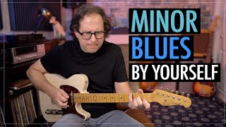 Minor Blues Jam  By Yourself on Guitar  Blues Guitar Tutorial  EP427 [upl. by Rovert882]