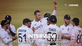 INTERVIEW  Tom Hartley reflects on historic debut win against India [upl. by Eilliw]