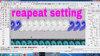 wilcom software reapeat setting and panching [upl. by Yerhcaz611]