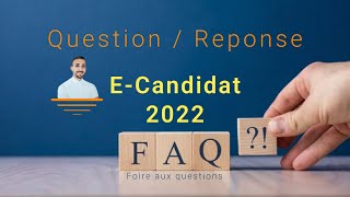 E candidat Questionreponse FAQ ecandidat etudeenfrance inscription [upl. by Sarina]