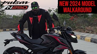 2024 Bajaj Pulsar N250 Walkaround Review  4 New Updates [upl. by Niltiac]