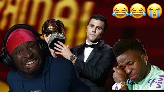 MY REACTION TO BALLON DOR WINNER 2024 [upl. by Atiek886]