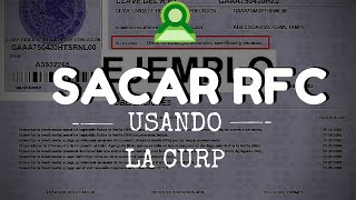 Como sacar RFC con CURP [upl. by Irual]