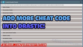 Ducumonclick  How to add more cheat codes into usrcheatdat for Drastic [upl. by Teressa]