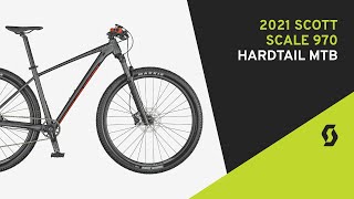 2021 Scott Scale 970 Hardtail Mountain Bike  Grey [upl. by Enywad]