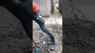 Manual installation of Iron electrical pole bihar electricity india viralshorts [upl. by Edveh127]