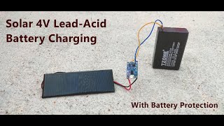 How To Charge 4v Leadacid Battery With TP4056 Module Using A 6v Solar Panel  POWERGEN [upl. by Bonner629]