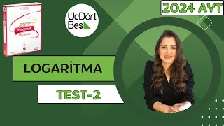 2024 345 AYT MATEMATİK  LOGARİTMA TEST2  345 aytmatematik yks2024 [upl. by Shanks]