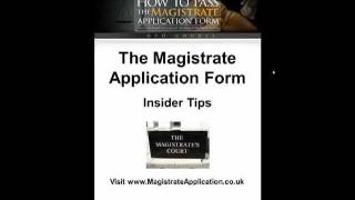 Magistrate Application Form Tips [upl. by Lemrahc]