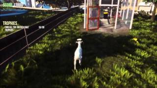 Goat Simulator  Try Hard Achievement  All 30 Golden Goat Trophies [upl. by Ayila]