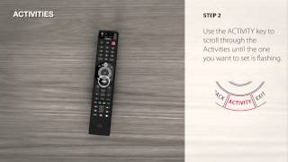 Universal Remote Control – URC 7980 Smart Control – how to setup an Activity [upl. by Ydisahc]