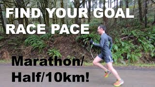 HOW TO FIND YOUR RACE PACE FOR THE HALF MARATHON 10KM MARATHON  Sage Running Tips [upl. by Cassidy]