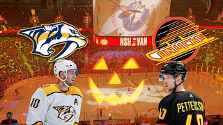 Hat Trick or Treat Vancouver Canucks Vs Nashville PredatorsOct312023 [upl. by Koss]