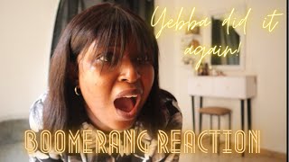 YEBBA IS UNDERRATED BOOMERANG LIVE REACTION VIDEO yebba boomerang [upl. by Acilegna204]