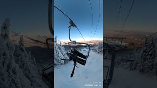 Stowe Vermont Mountain Resort skiing viral insta360 skitheeast [upl. by Oicnecserc826]