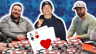 Slick Ric JD ZeFish play 51025 NoLimit Holdem Match the Stack [upl. by Robby214]