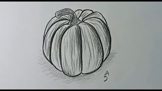 COME DISEGNARE UNA ZUCCA [upl. by Harriot]