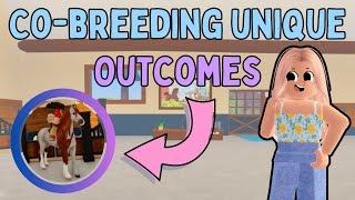 How to Get All COBREEDING UNIQUE OUTCOMES  What They Look Like  Wild Horse Islands [upl. by Von]