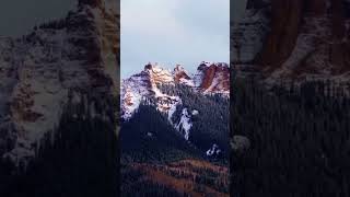 Chimney Rock dronevideo sanjuanmountains winter colorado dronefootage ridgway aerialdrone [upl. by Gus]