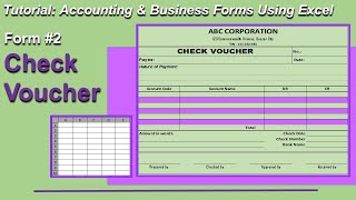 CHECK VOUCHER  ACCOUNTING FORM 2  TUTORIAL [upl. by Sykes]