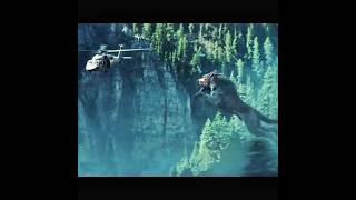 Gaint Wolf attack 😯 clip  helicopter vs wolf  Rampage movie sence 2018 hollywood rampage [upl. by Maxma173]