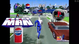 Pepsi Man 1999 PlayStation One 🔵 PS1 Video Game retrogaming ps1 pepsi 90s [upl. by Ellette]