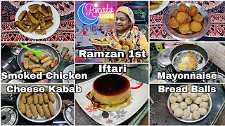 Ramzan First Iftari 2023 Smoked Chicken Cheese Kabab  Chicken Mayonnaise Bread Balls  Best Iftari [upl. by Ailugram634]