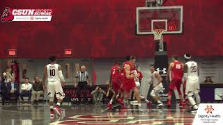 CSUN Mens Basketball vs New Mexico HighlightsPostgame [upl. by Nodnrb]