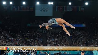 Jordan Chiles puts on a COMMANDING performance in gymnastics qualification  Paris Olympics [upl. by Euell288]