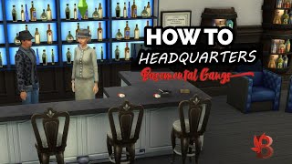 Basemental Gangs HEADQUARTERS  How to amp Tutorial  Sims 4 Mafia Mods [upl. by Ardnad]