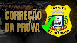 AGENTES DE TRÂNSITO CAMPO LARGO  CORREÇÃO DA PROVA [upl. by Courtland]