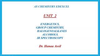 Unit 2 Review Part 1  AS Chemistry Edexcel  Dr Hanaa Assil [upl. by Trici339]