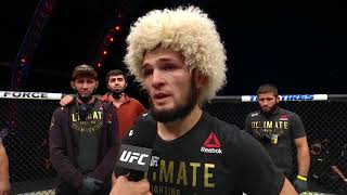 Khabib Nurmagomedov Announces Retirement  UFC 254 [upl. by Darya639]