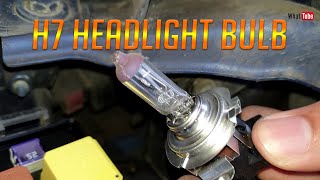 How to install H7 headlight bulb DIY replacement Opel Astra Zafira Vauxhall [upl. by Nhguavoj65]