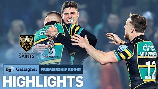 Northampton v Harlequins  HIGHLIGHTS  Late Pen Seals Dramatic Win  Gallagher Premiership 202122 [upl. by Gaston]