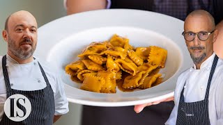 Agnolotti del plin al sugo darrosto la ricetta originale di Enrico Crippa e Dennis Panzeri [upl. by Odilo465]