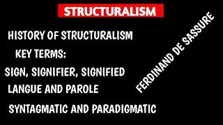 structuralism  literary Theory  Explanation [upl. by Goldshlag]