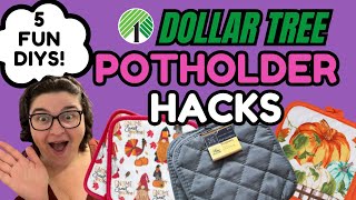 5 Easy Hacks Using Dollar Store Pot Holders You Need to Try [upl. by Anavrin]