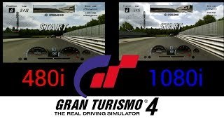 Gran Turismo 4 Comparison 480i vs 1080i [upl. by Evan]