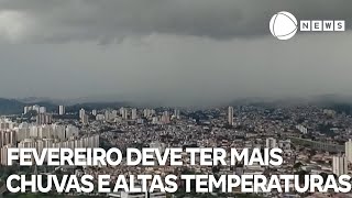 Mês de fevereiro deve ter mais chuvas e altas temperaturas [upl. by Elvera640]