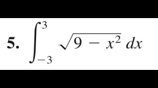 Integrate sqrt9 x2dx from x3 to 3 [upl. by Penney]