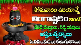 LINGASHTAKAM WITH LYRICS సోమవారం లింగాష్టకం వింటే అష్టఐశ్వర్యాలు కలిగి శివుని కృప మీ పైన ఉంటుంది [upl. by Dibb]