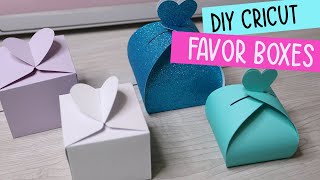 DIY Favor Box with Cricut [upl. by Selin300]