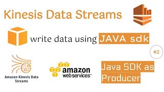 Kinesis Data Streams Java Example  Java SDK Producer  Kinesis Data Streams Demo  Kinesis Tutorial [upl. by Darsie]