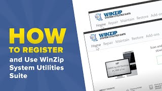 How to Register and Use WinZip System Utilities Suite [upl. by Nive504]